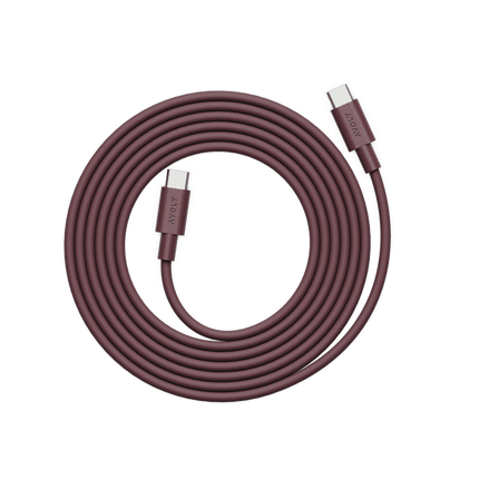 AVOLT Kabel USB-C zu USB-C Cable 1 Bauhaus-Archiv Mulberry Red