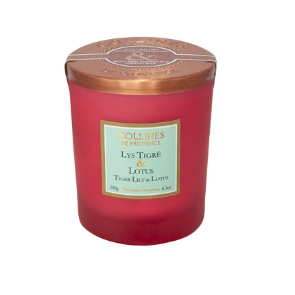 Collines de Provence Duftkerze Tiger-Lilie und Lotus 180 g