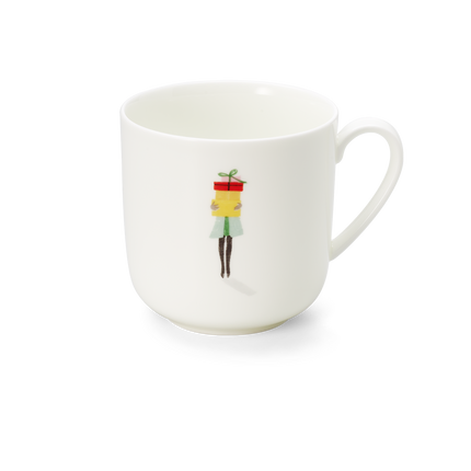 Dibbern Noel Becher 0,45 l aus Fine Bone China mit weihnachtlichen Illustrationen