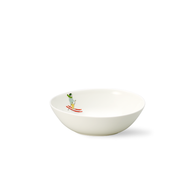 Dibbern Noel Schale oval 14 cm aus Fine Bone China mit winterlichem Motiv