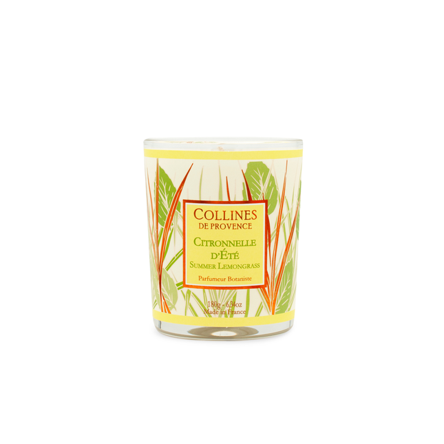 Collines de Provence Duftkerze Sommer-Zitronengras 180g
