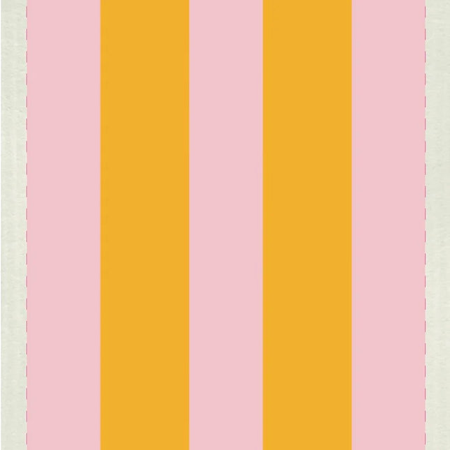 Kiss my Kitchen Schwammtuch Streifen gelb rosa