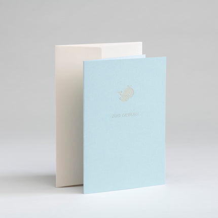 Gmund Karte Geburt Wal blau