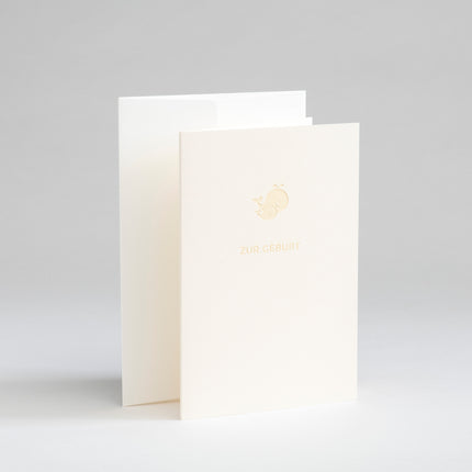 Gmund Karte Geburt Wal creme