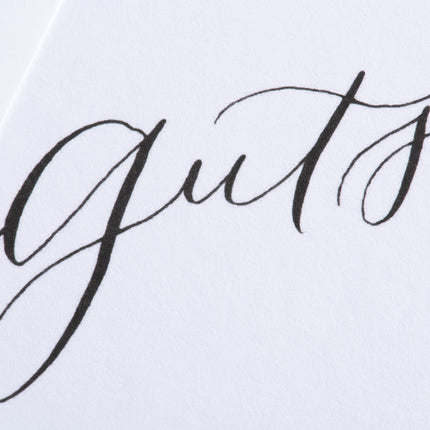 Gmund Karte Handlettering Gutschein