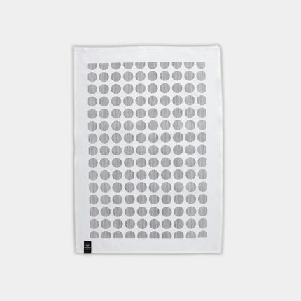 Kiss my Kitchen Geschirrtuch Punkte weiß schwarz