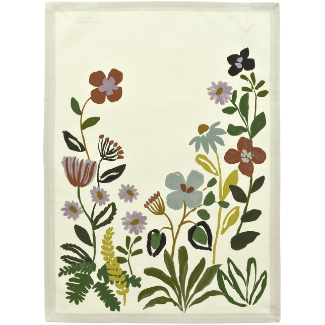 Geschirrtuch mit Herbstblumen