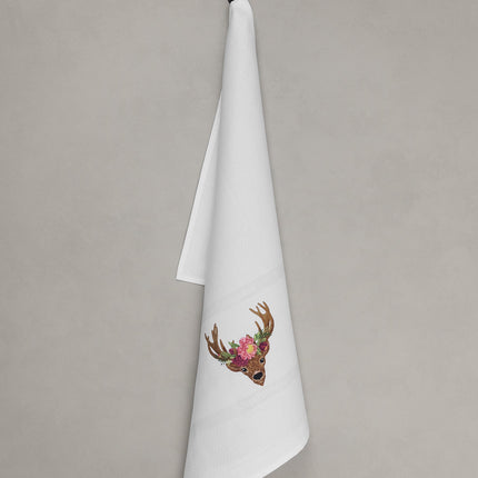 Vista Portuguese Geschirrtuch Hirsch mit Blumen