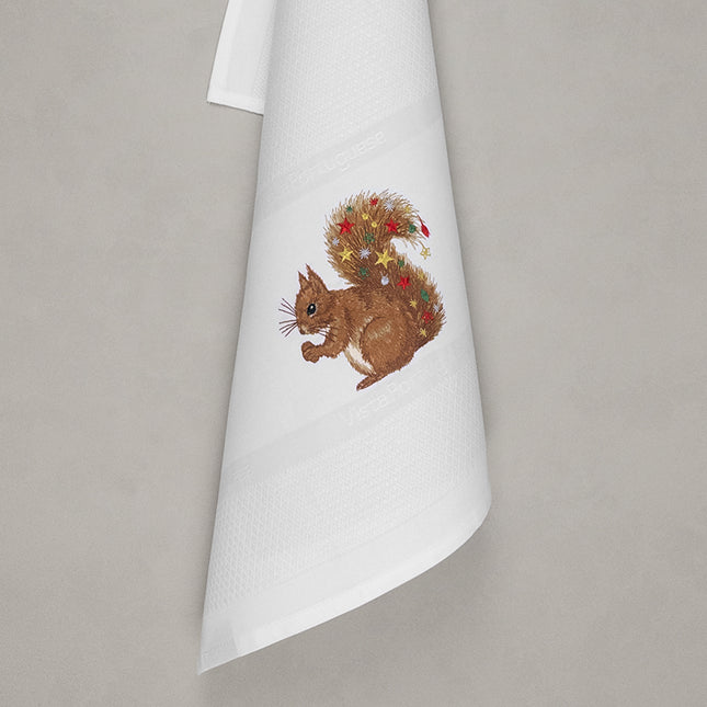 Vista Portuguese Geschirrtuch Weihnachtseichhörnchen