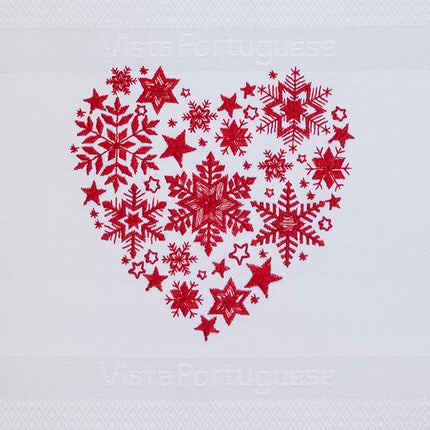 Vista Portuguese Geschirrtuch Weihnachtsherz