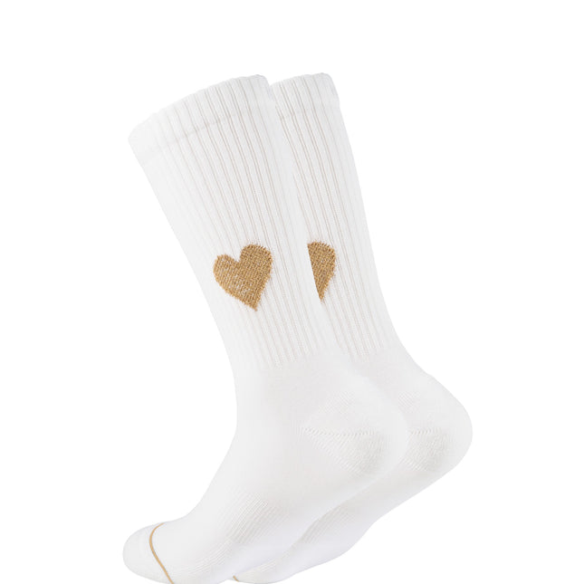 Ooley Socken Glitter Love Gold M (39-43)