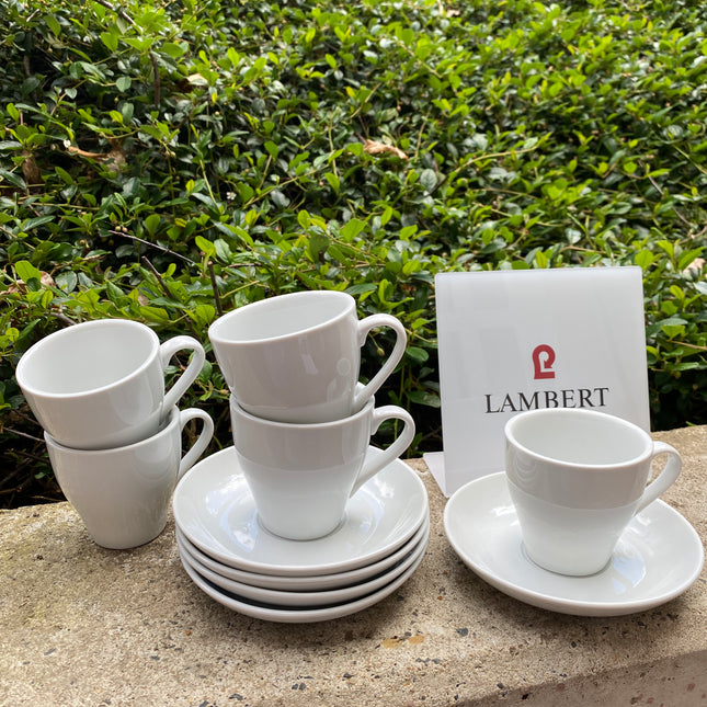 Lambert Kaffeetasse mit Untertasse weiß