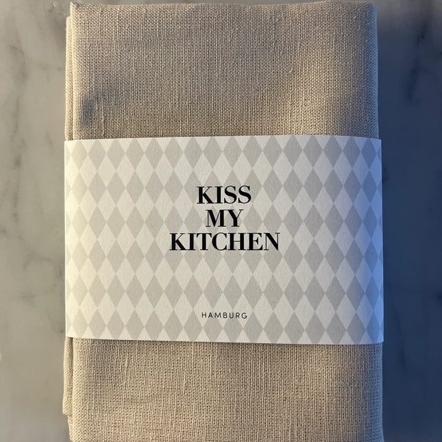 Kiss my Kitchen Geschirrtuch uni beige