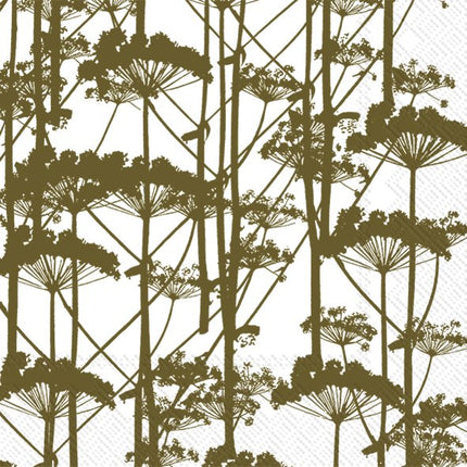 Marimekko Lunch-Servietten PUTKINOTKO OLIVE 33 x 33 cm