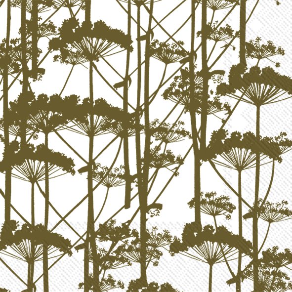 Marimekko Lunch-Servietten PUTKINOTKO OLIVE 33 x 33 cm