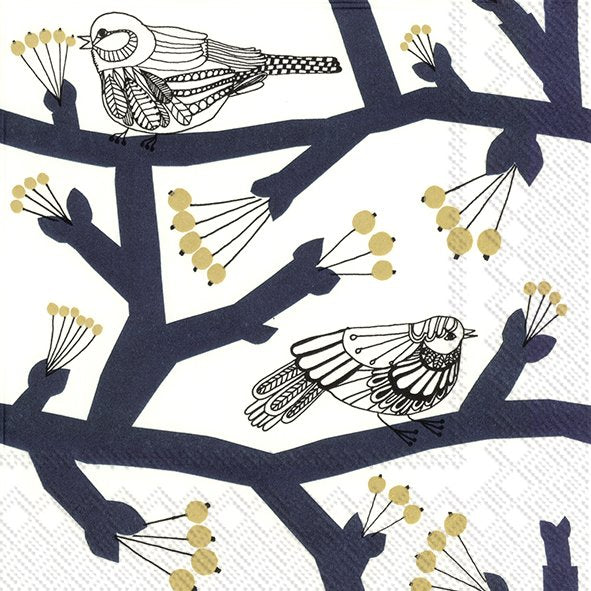 Marimekko Lunch-Servietten PAKKANEN DARK BLUE 33 x 33 cm