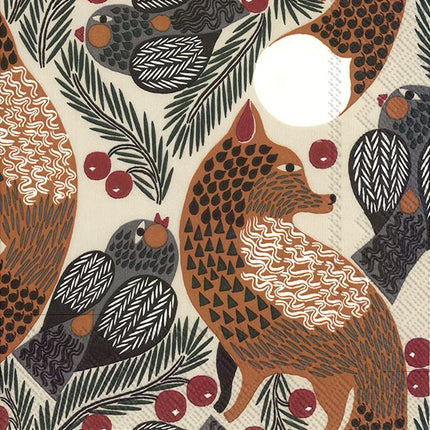Marimekko Lunch-Servietten KETUNMARJA LINEN 33 x 33 cm