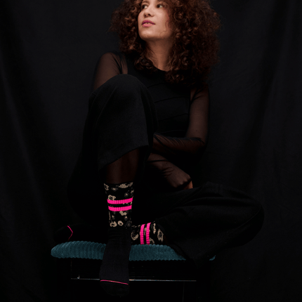 Ooley Socken Leo Allover Black M (39-43)
