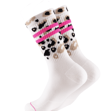Ooley Socken Leo Allover NEON Pink M (39-43)