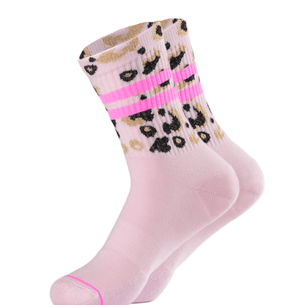Ooley Socken Leo Allover NEON Rose M (39-43)