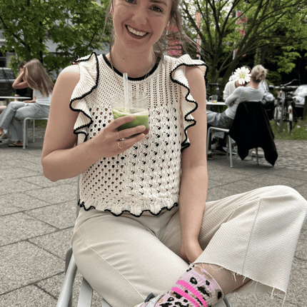 Ooley Socken Leo Allover NEON Rose M (39-43)