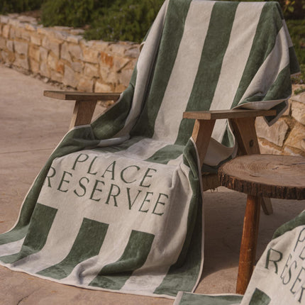 Place Reservee Strandtuch Eucalyptus 200x100 cm