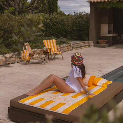 Place Reservee Strandtuch Gold 200x100 cm