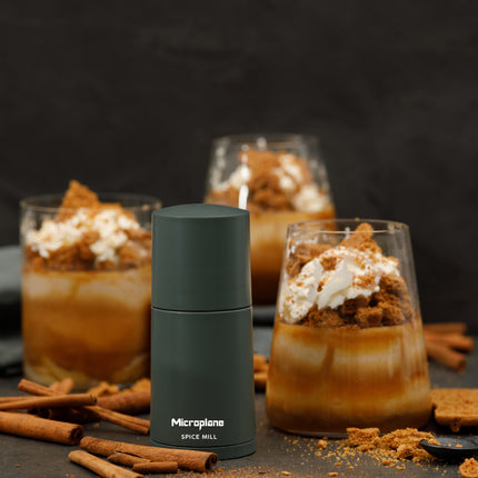 Microplane Gewürzmühle Anthrazit grau