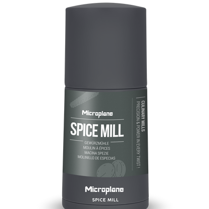 Microplane Gewürzmühle Anthrazit grau