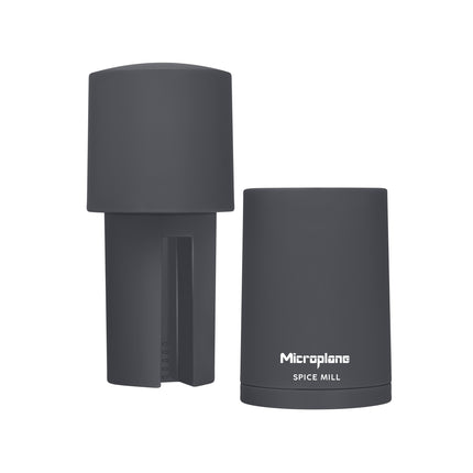Microplane Gewürzmühle Anthrazit grau