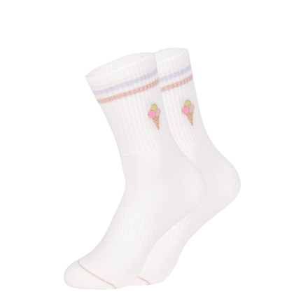Ooley Socken Lilly Ice Cream weiß M (39-43)