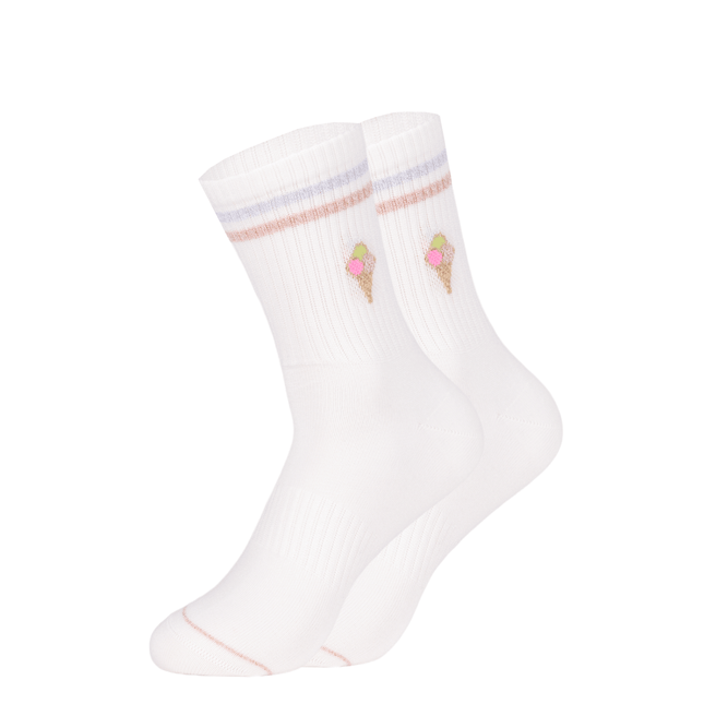 Ooley Socken Lilly Ice Cream weiß M (39-43)