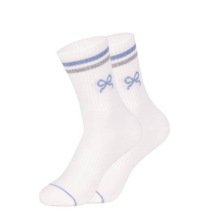 Exklusive Design-Socken aus Biobaumwolle in Pastellfarben mit modernen Statement-Icons
