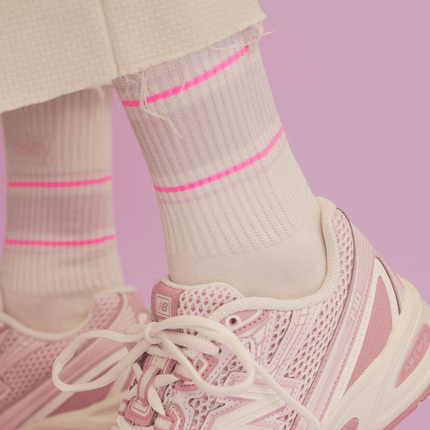 Ooley Socken Pastel White NEON Lavender M (39-42)