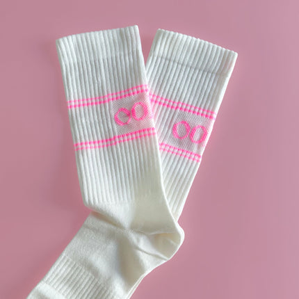 Ooley Socken Pastel White Neon Pink M (39-43)