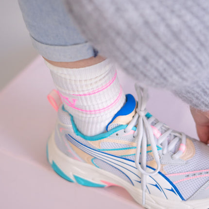 Ooley Socken Pastel White Neon Pink M (39-43)