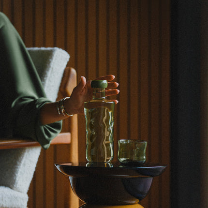 Paveau Tumbler-Glas Swirl Moss