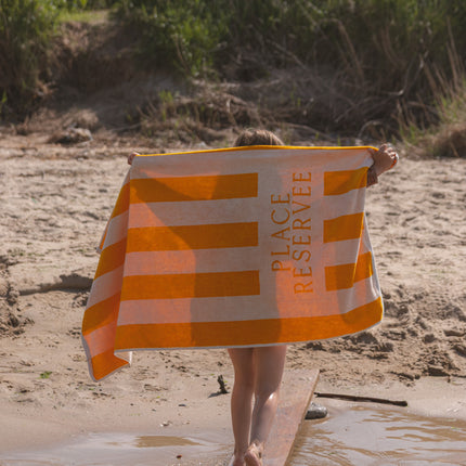 Place Reservee Strandtuch Gold 200x100 cm