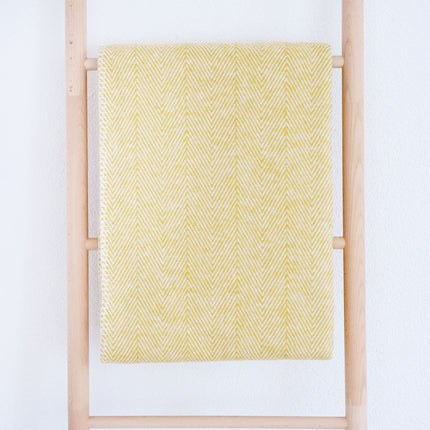 RIEMA Kuscheldecke Finn aus 100% Bio-Baumwolle gelb