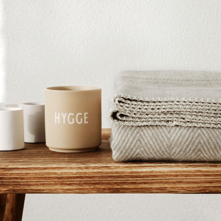 RIEMA Kuscheldecke Finn aus 100% Bio-Baumwolle taupe