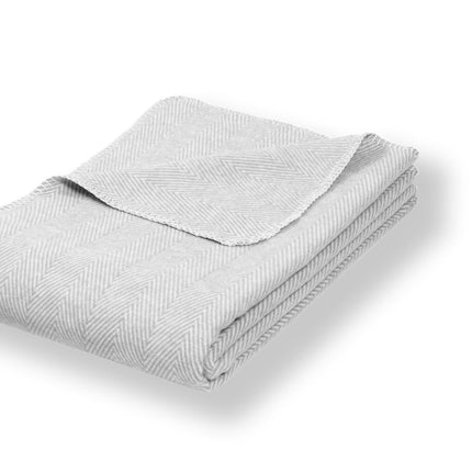 RIEMA Kuscheldecke Finn aus 100% Bio-Baumwolle grau