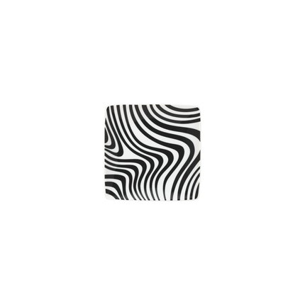Rosenthal Monochrome Zebra Schälchen aus Porzellan mit grafischem Zebramuster, quadratisch, 11,4 cm
