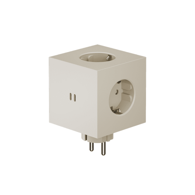 AVOLT Steckdose in Würfelform Square 2 sand