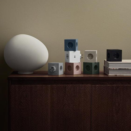 AVOLT Steckdose in Würfelform Square 2 schwarz