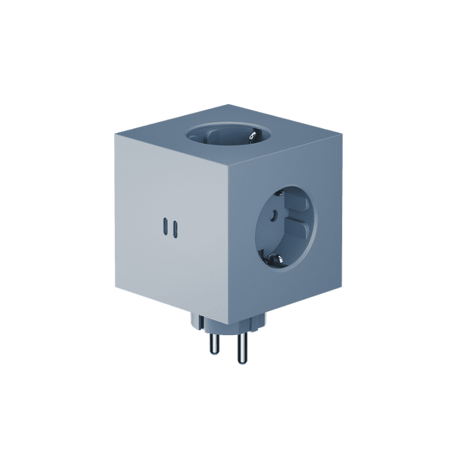 AVOLT Steckdose in Würfelform Square 2 blau