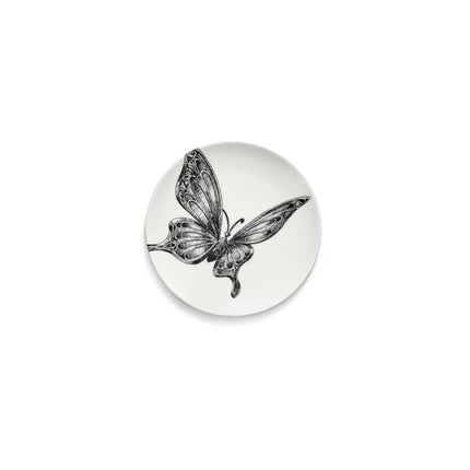 Serax Porzellanteller mit Schmetterling  für Desserts und kleine Speisen
