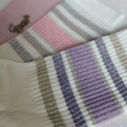 Ooley Socken Sporty Glitter Lavender M (39-42)