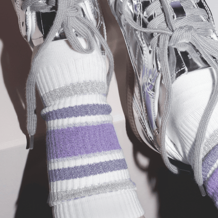 Ooley Socken Sporty Glitter Lavender M (39-42)
