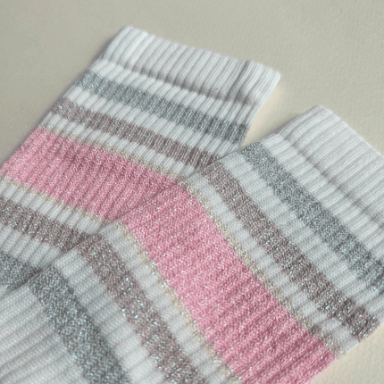 Ooley Socken Sporty Glitter Rose M (39-42)