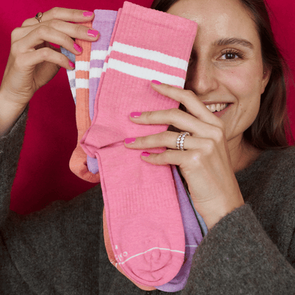Ooley Socken Sporty Melange Lavender M (39-42)